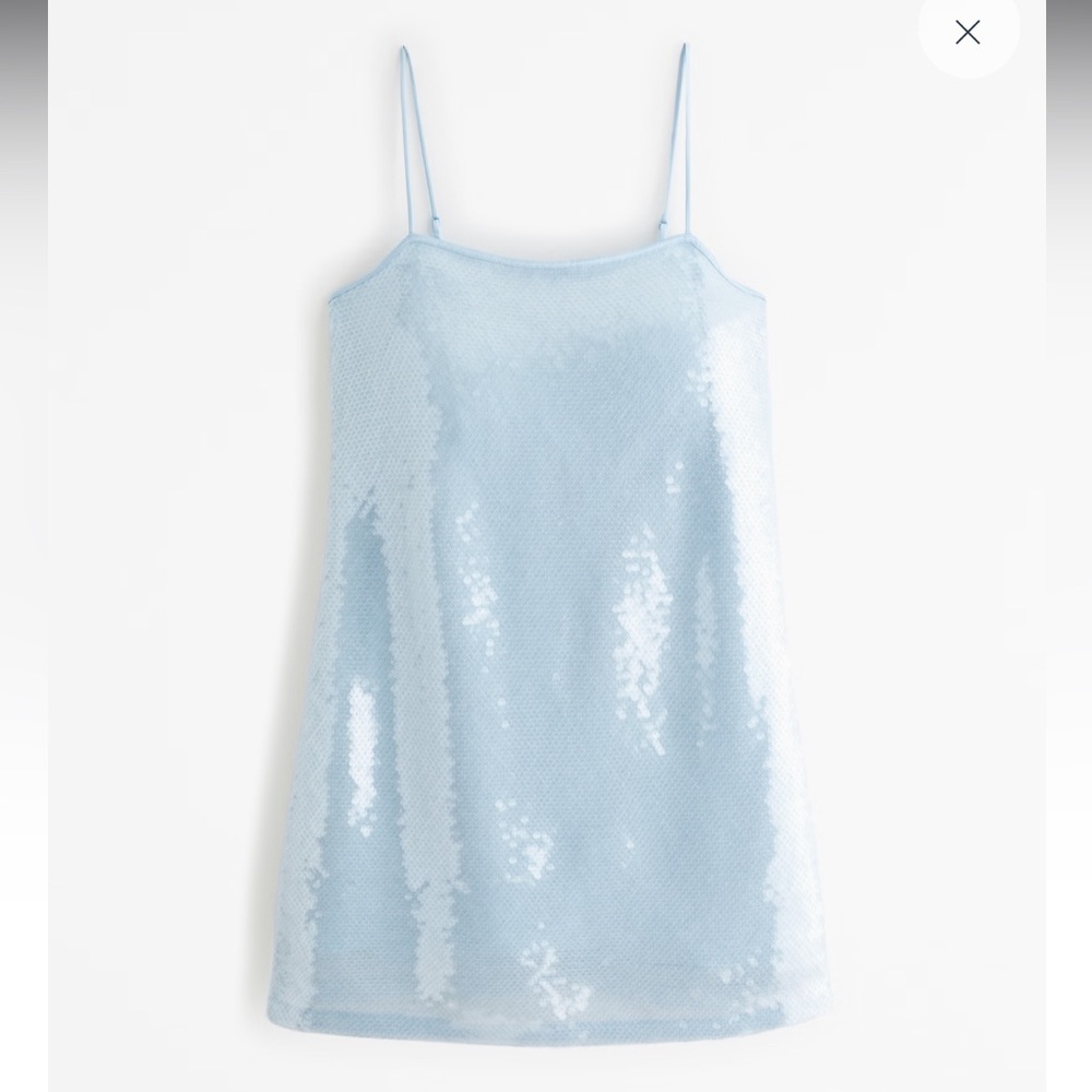 Abercrombie & Fitch Sequin Squareneck Mini Dress Large